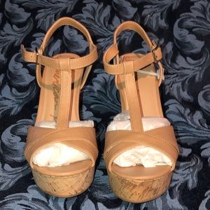 Cork heels, BRAND NEW NEVER WORN